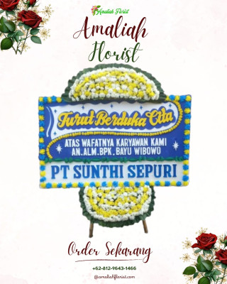 Papan Bunga Duka di Baringin