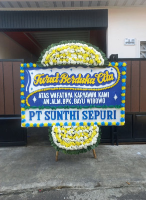 Papan Bunga Duka di Baringin